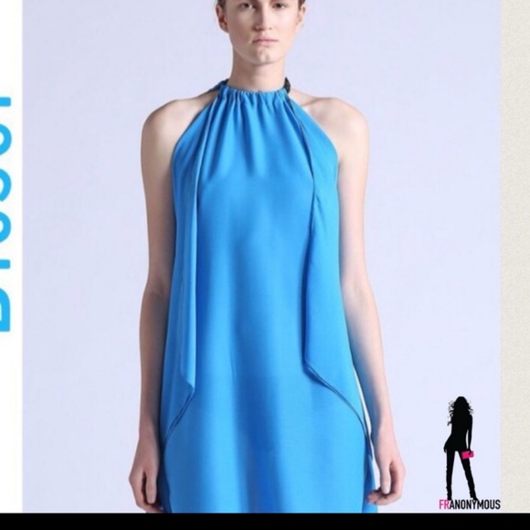 Diesel Dresses & Skirts - Diesel Blue Chiffon Halter Neck Dress